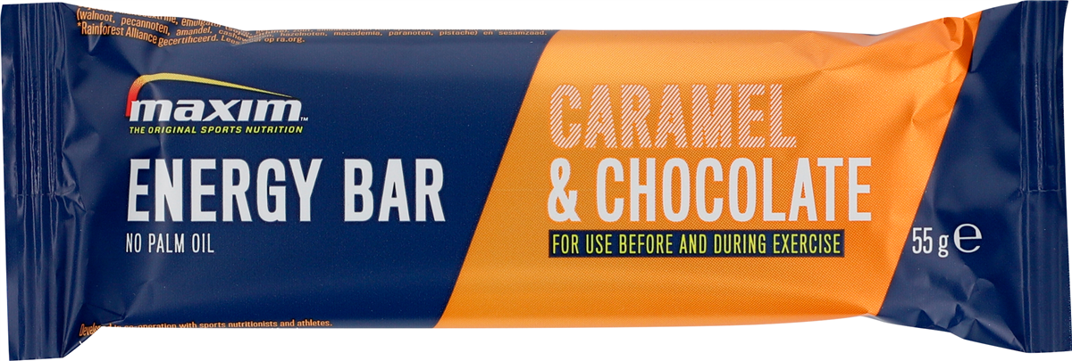Maxim energy bar caramel 55 g