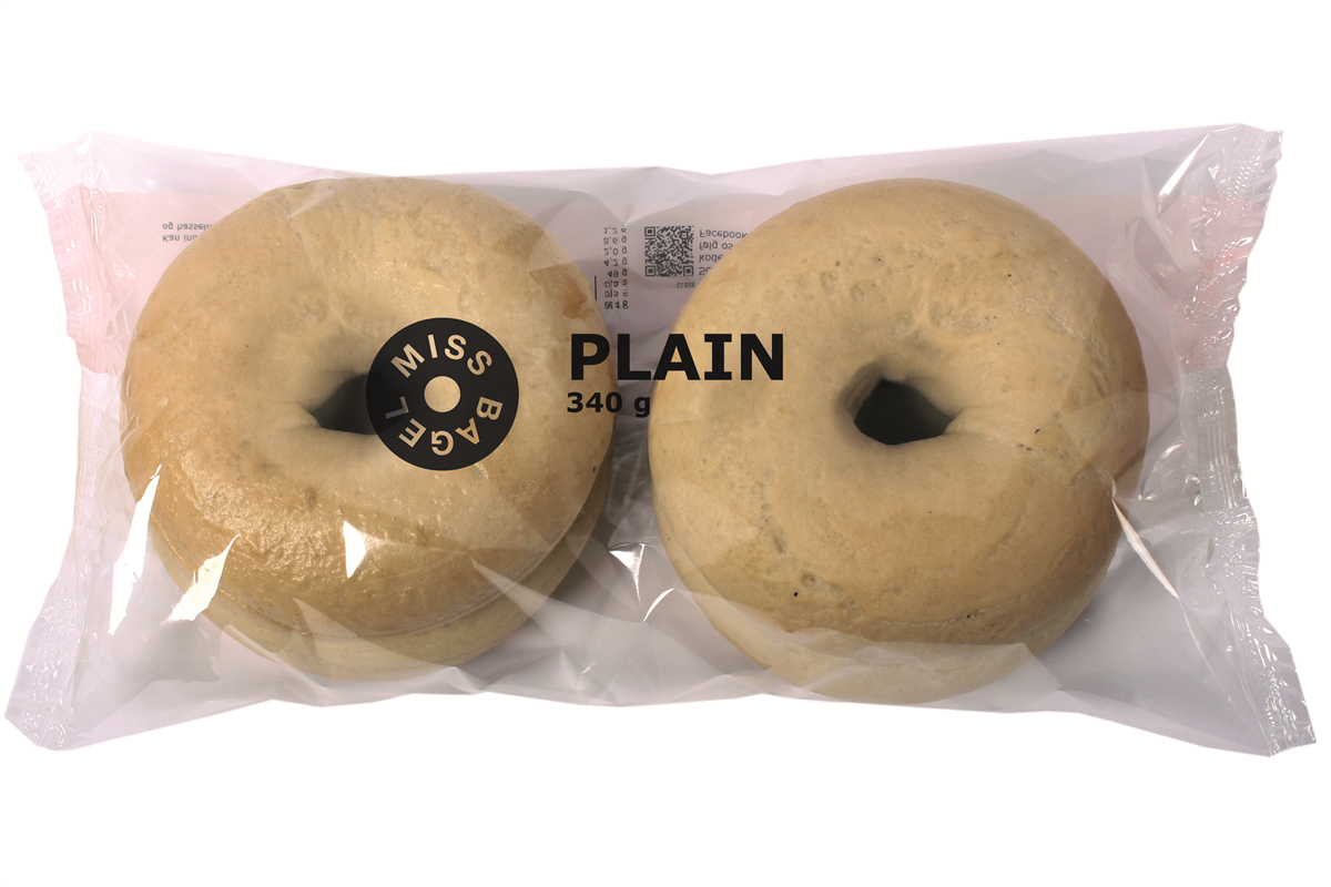 Bagel plain 4-pak 340 g