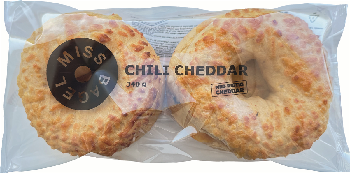Bagel chili cheddar 4-pak 340 g