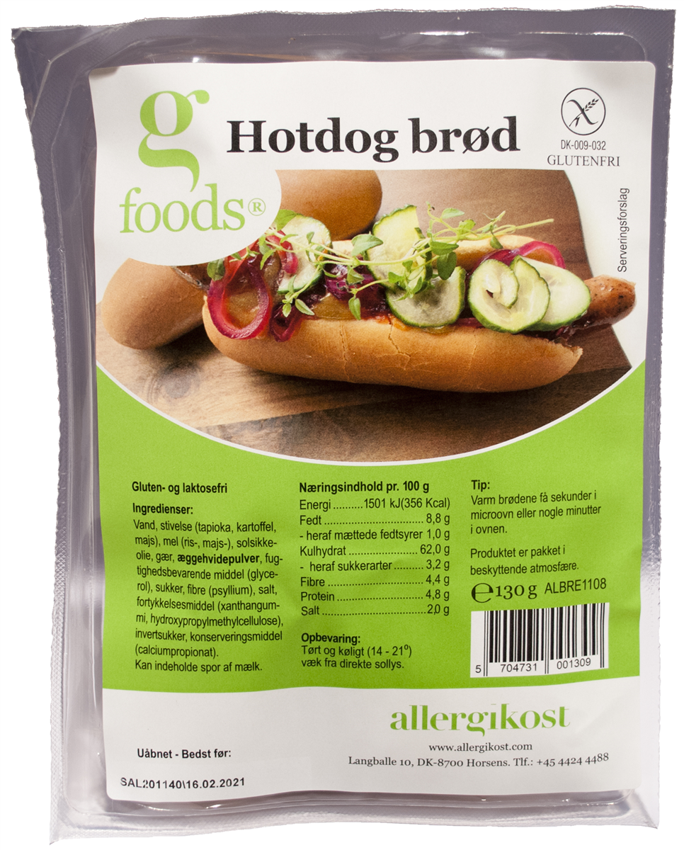 Hotdogbrød Glutenfri