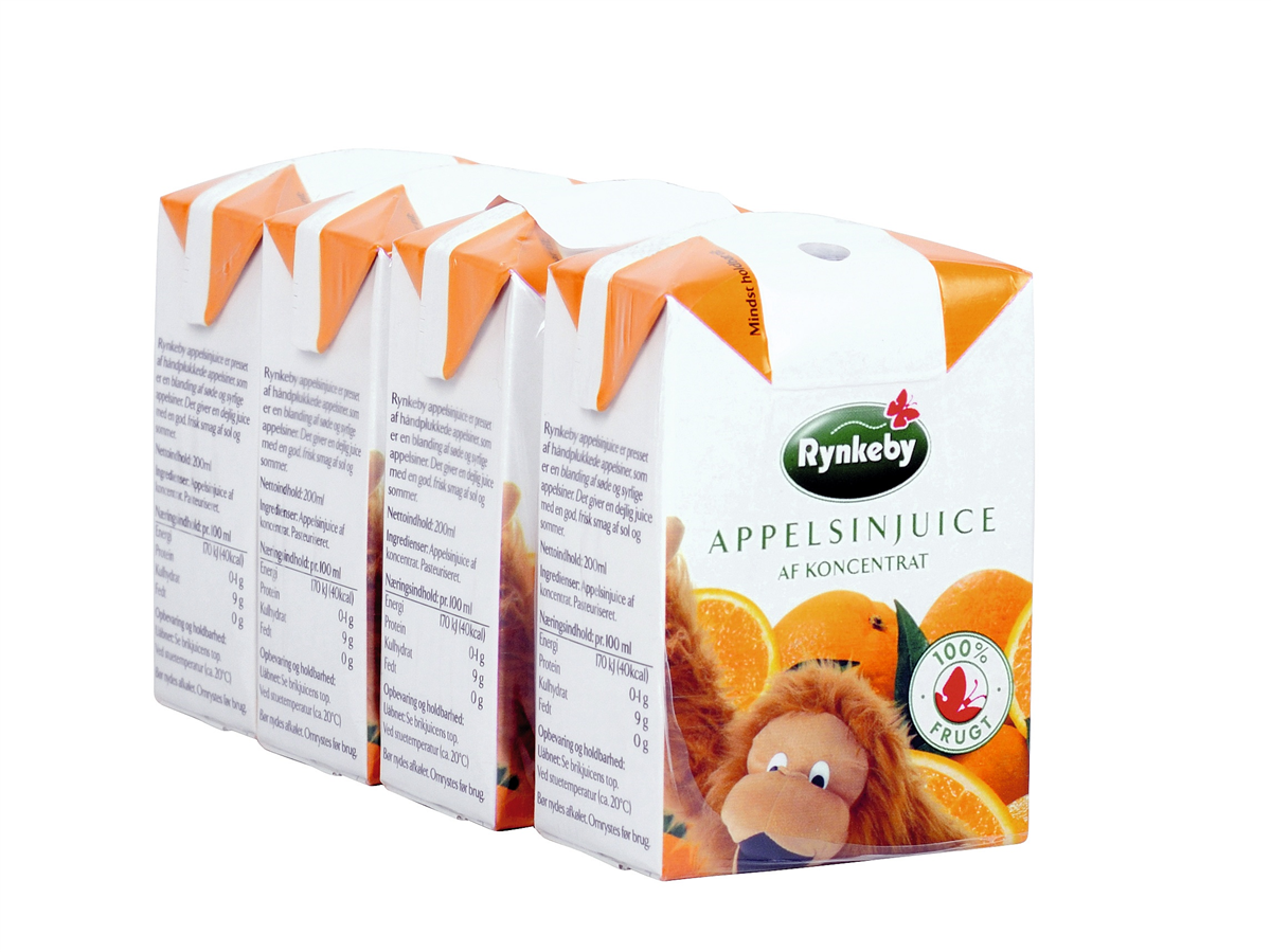 Rynkeby appelsin juice 4-p 800 ml