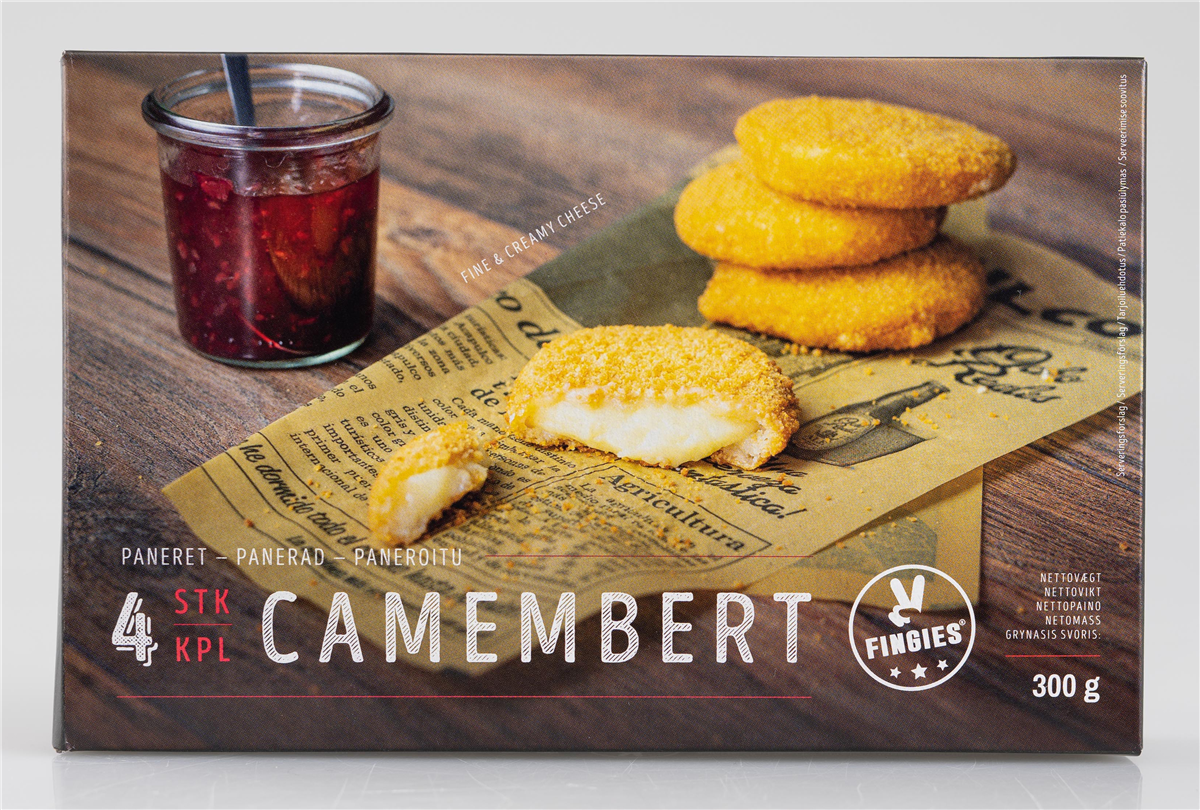 Camembert paneret 4 stk 4 stk.