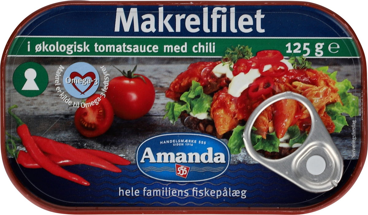 Amanda Makrelfilet med Chili