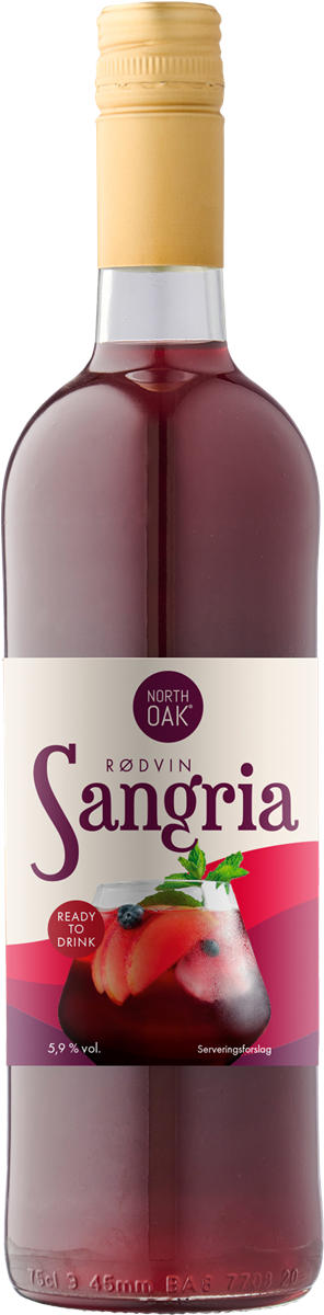 Sangria med rødvin 750 ml