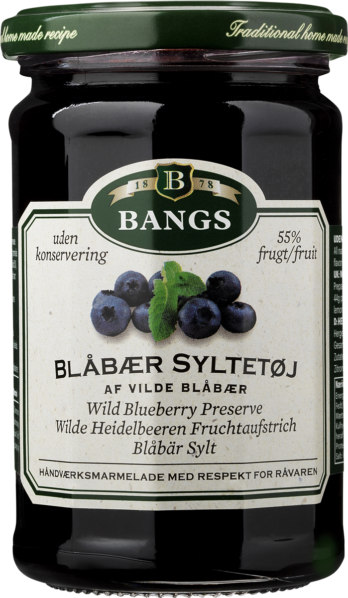 Bangs blåbær marmelade 400 g