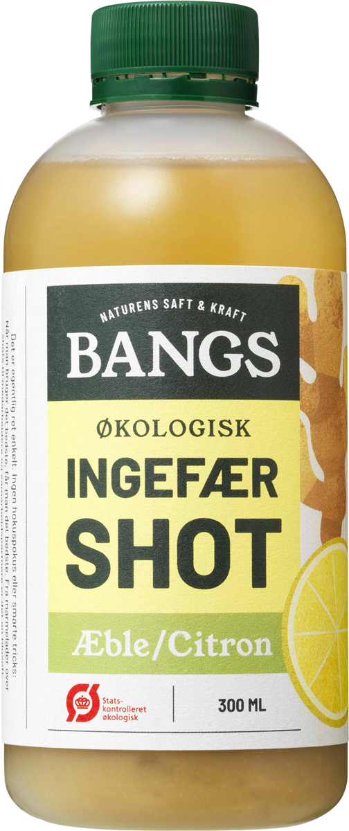 Bangs Ingefær/Æble Shot Øko 300 ml