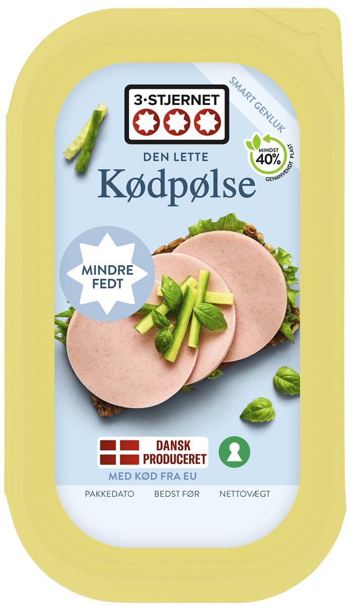 3-Stjernet, Kødpølse i skiver 9% fedt