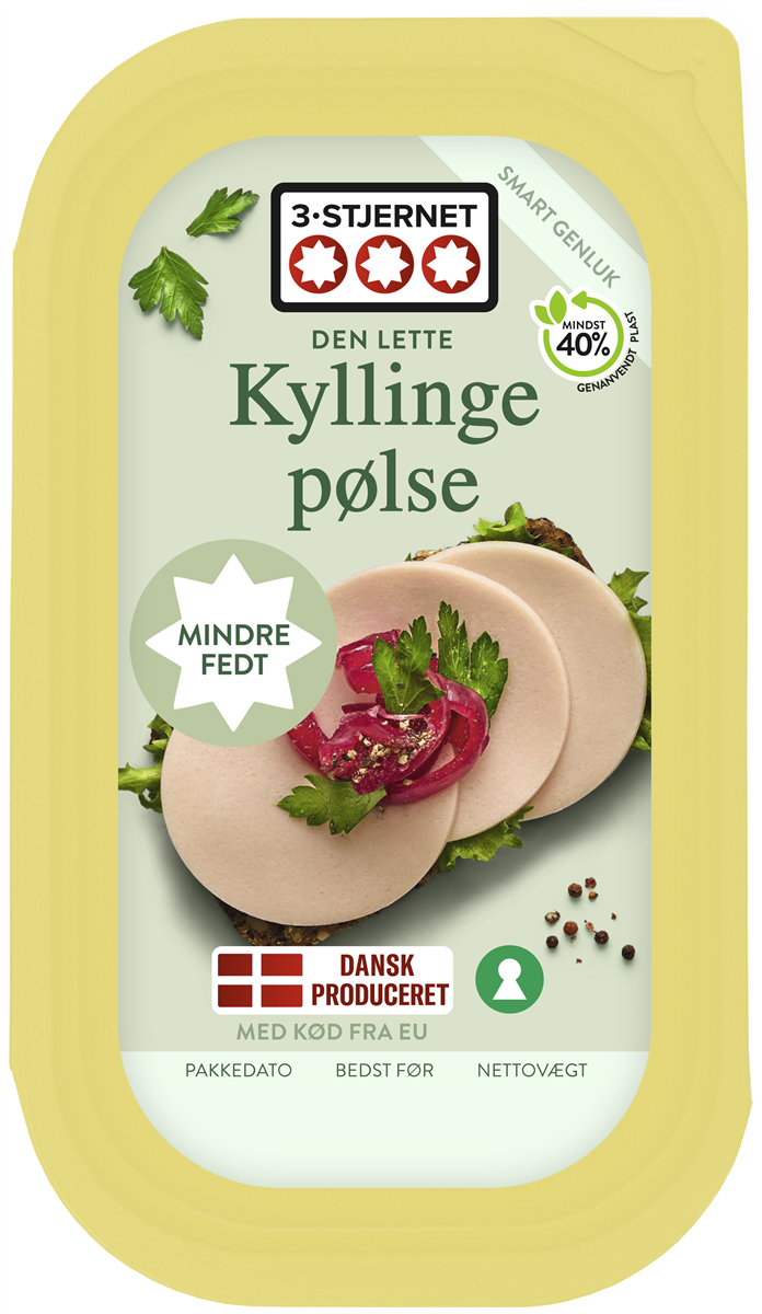 3-Stjernet 3-Stj kyllingepølse 8% 100 g
