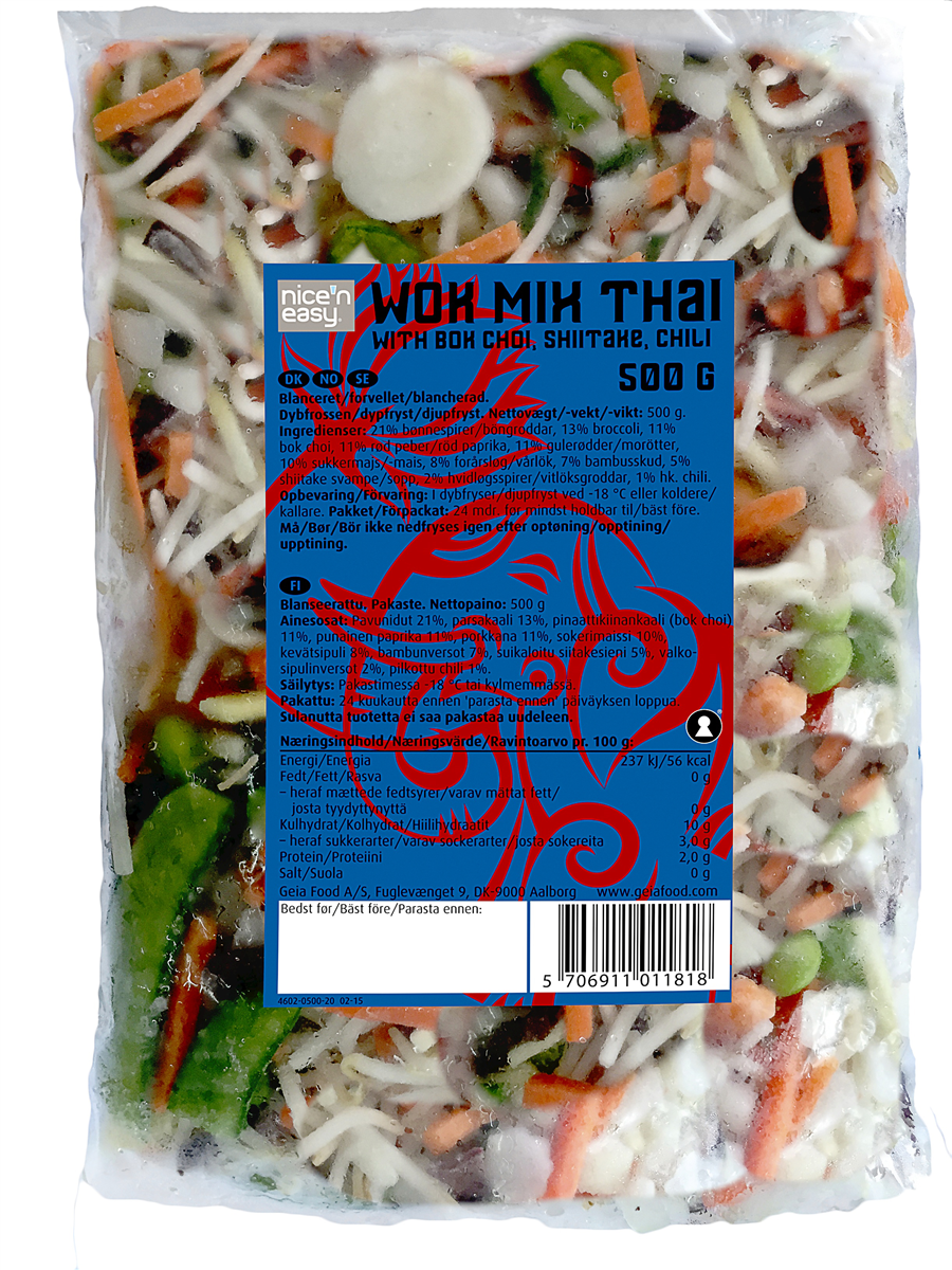 Wok mix east asian 450 g