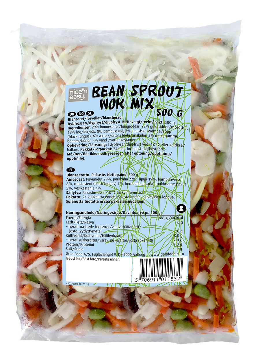 Wok mix bønnespirer 450 g