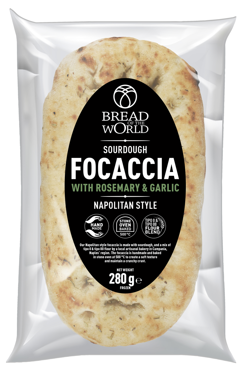 Focaccia Rosmarin & Hvidløg