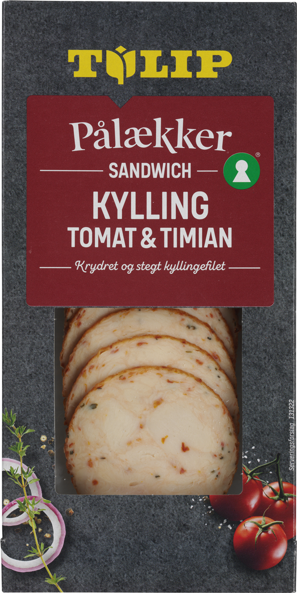 Tulip, Kyllingebryst i skiver m. tomat