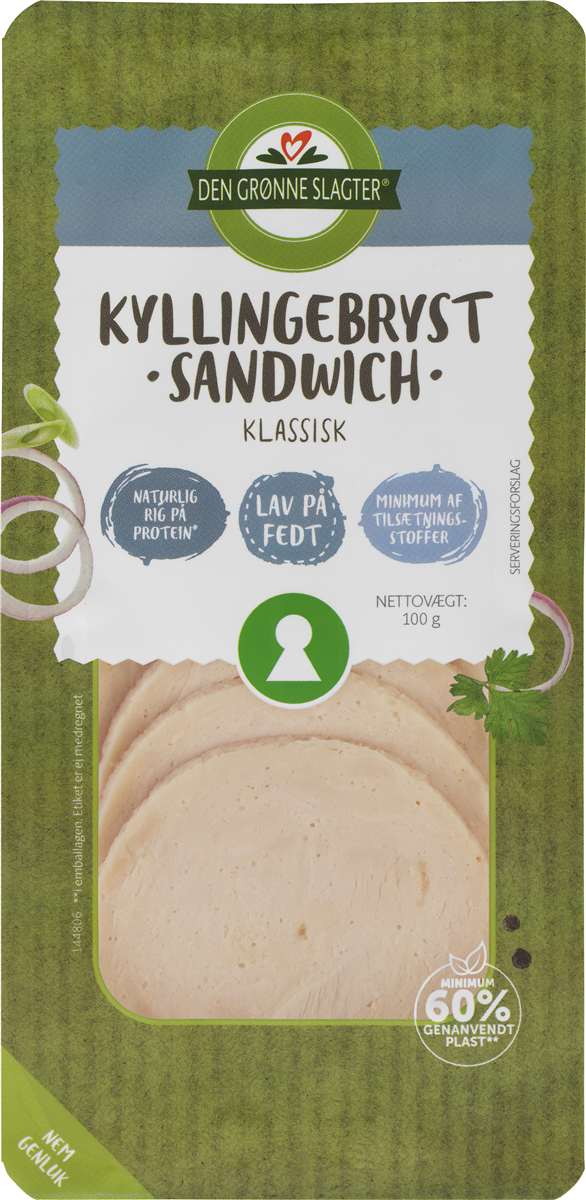 Kyllingebryst i skiver klassisk, Den Grønne Slagter