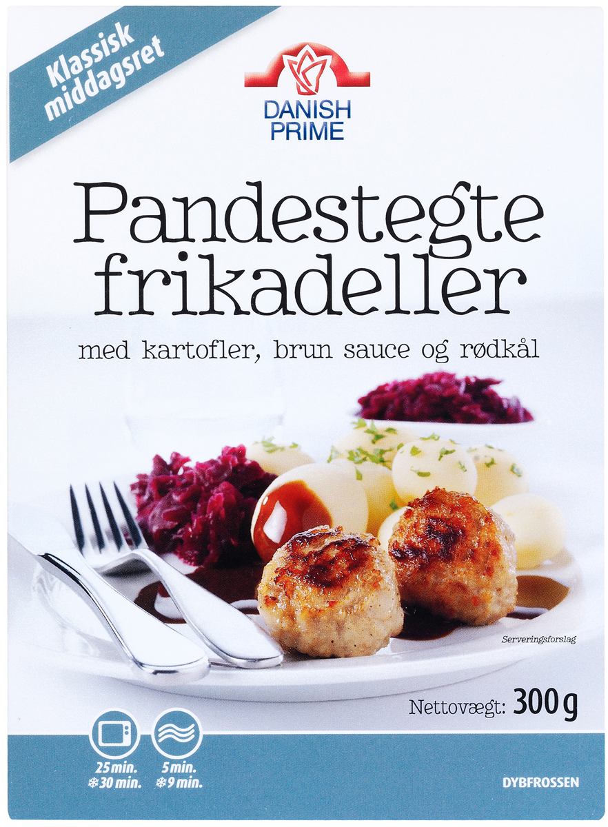 DP Frikadeller med Rødkål