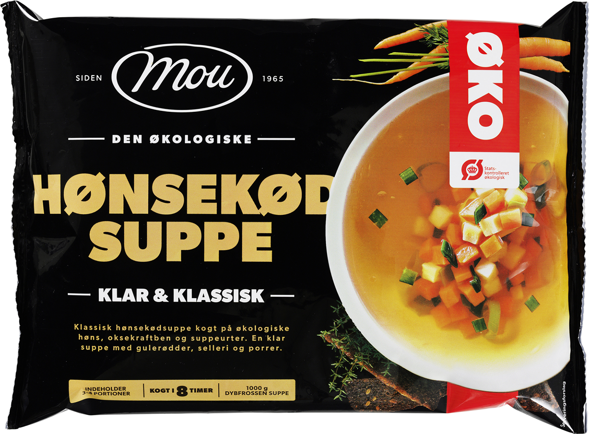 Mou Hønsekødsuppe øko 1 kg