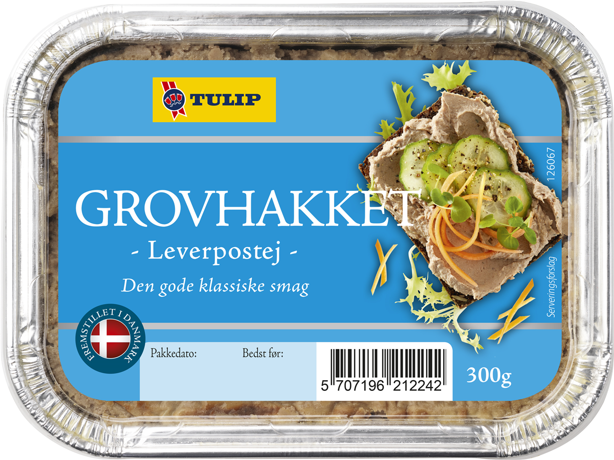 Tulip grovhak. leverpostej 300 g