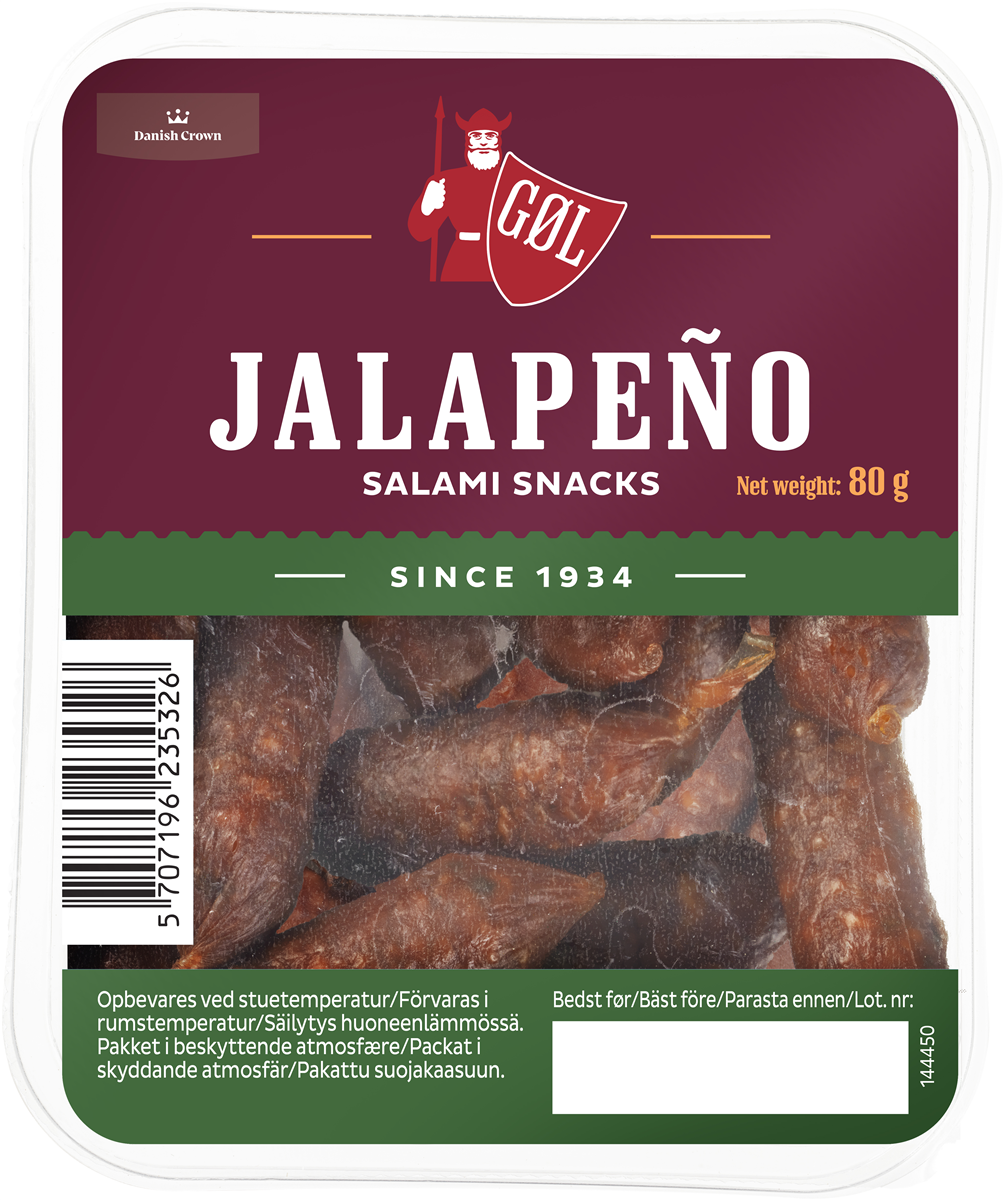Gøl Salami Snacks Jalapeno