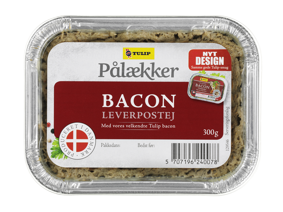 Pålækker leverpostej bacon 80 g