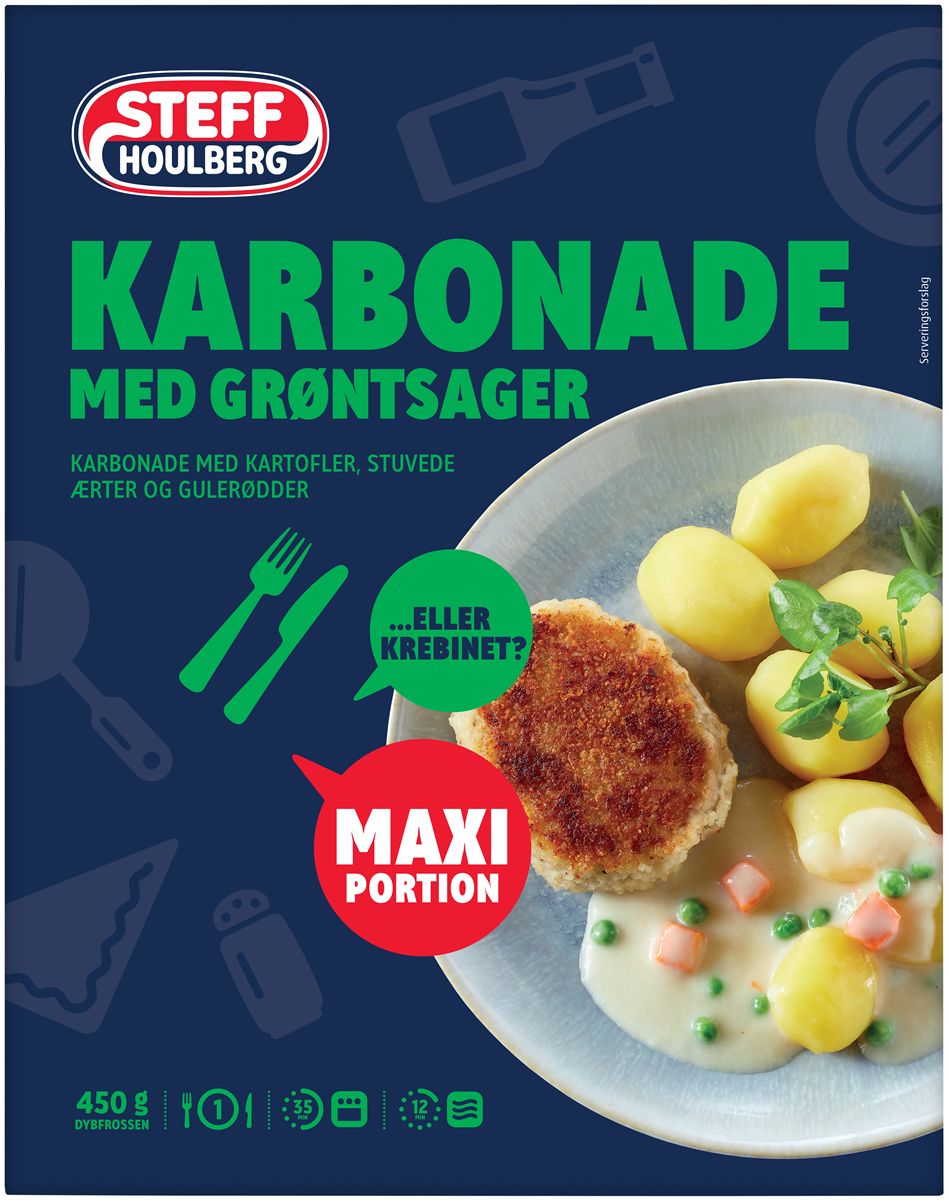 Steff Houlberg Karbonade m. stuvede ærter og gulerødder 450 g