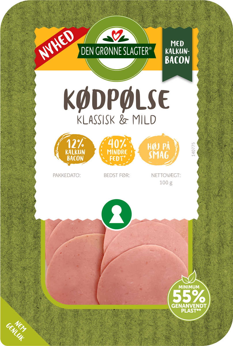 DGS kødpølse m/kalkunbacon 100 g