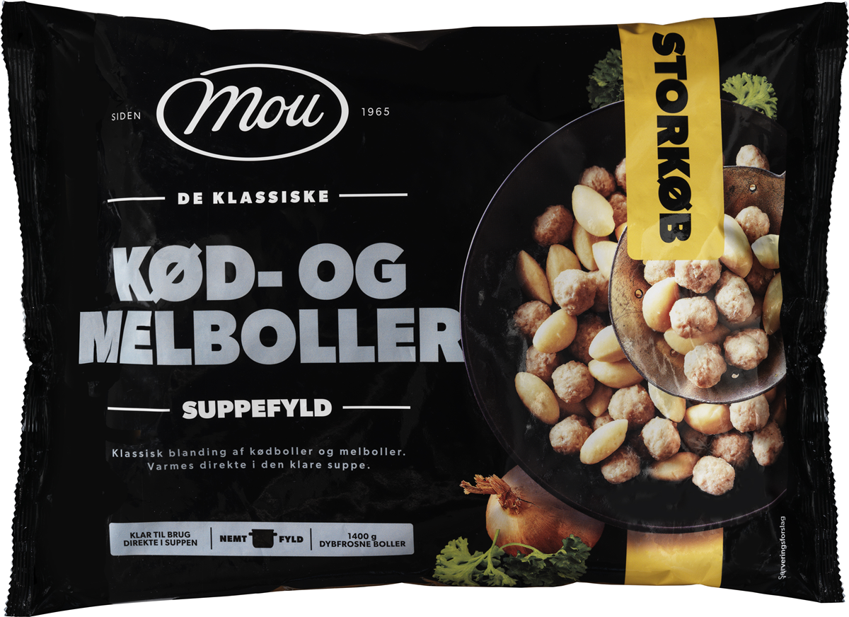Mou Kød- og Melboller 1400 g