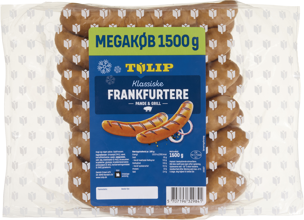 Tulip frankfurter 1500 g