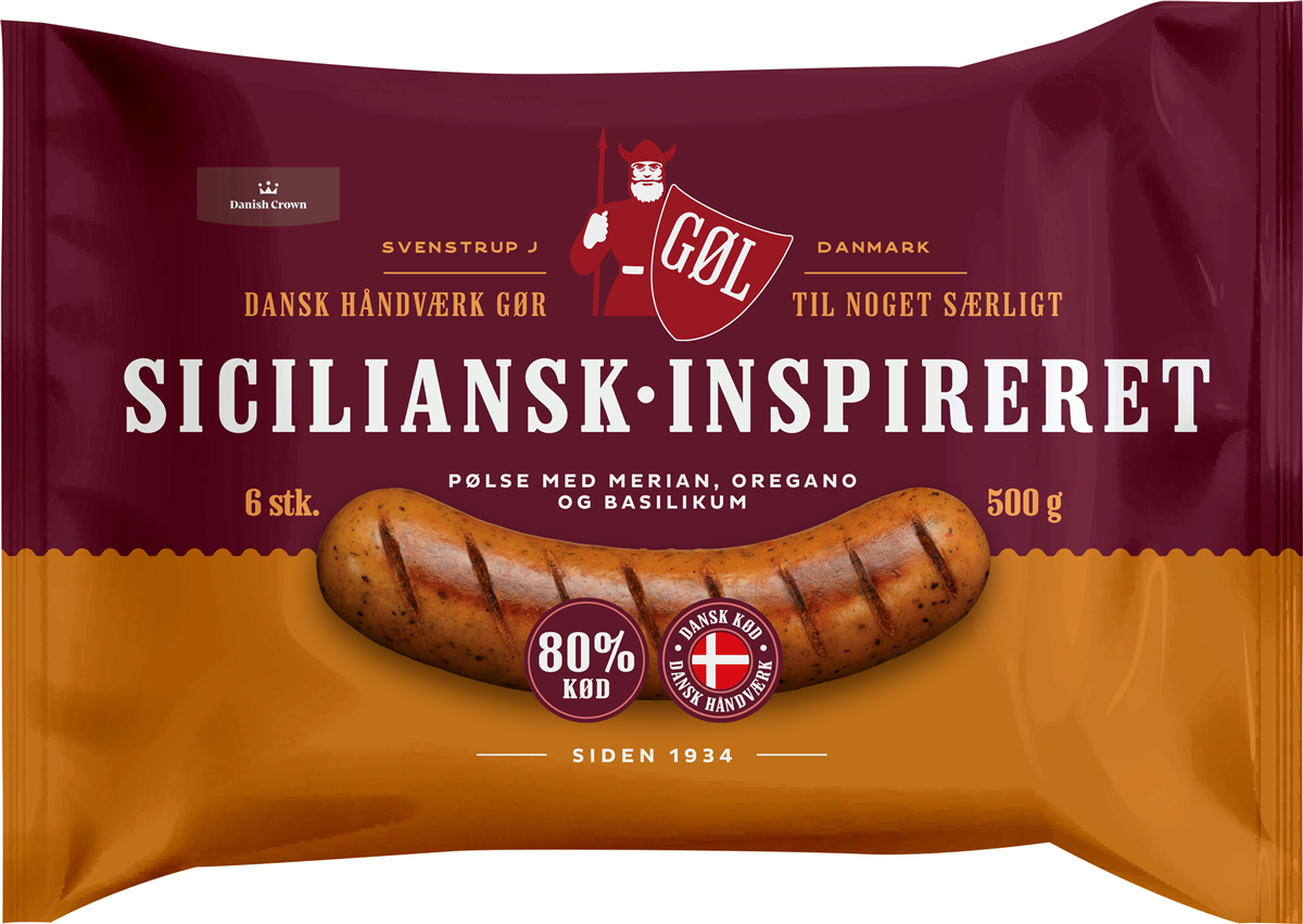 Gøl pølse siciliansk insp. 500 g