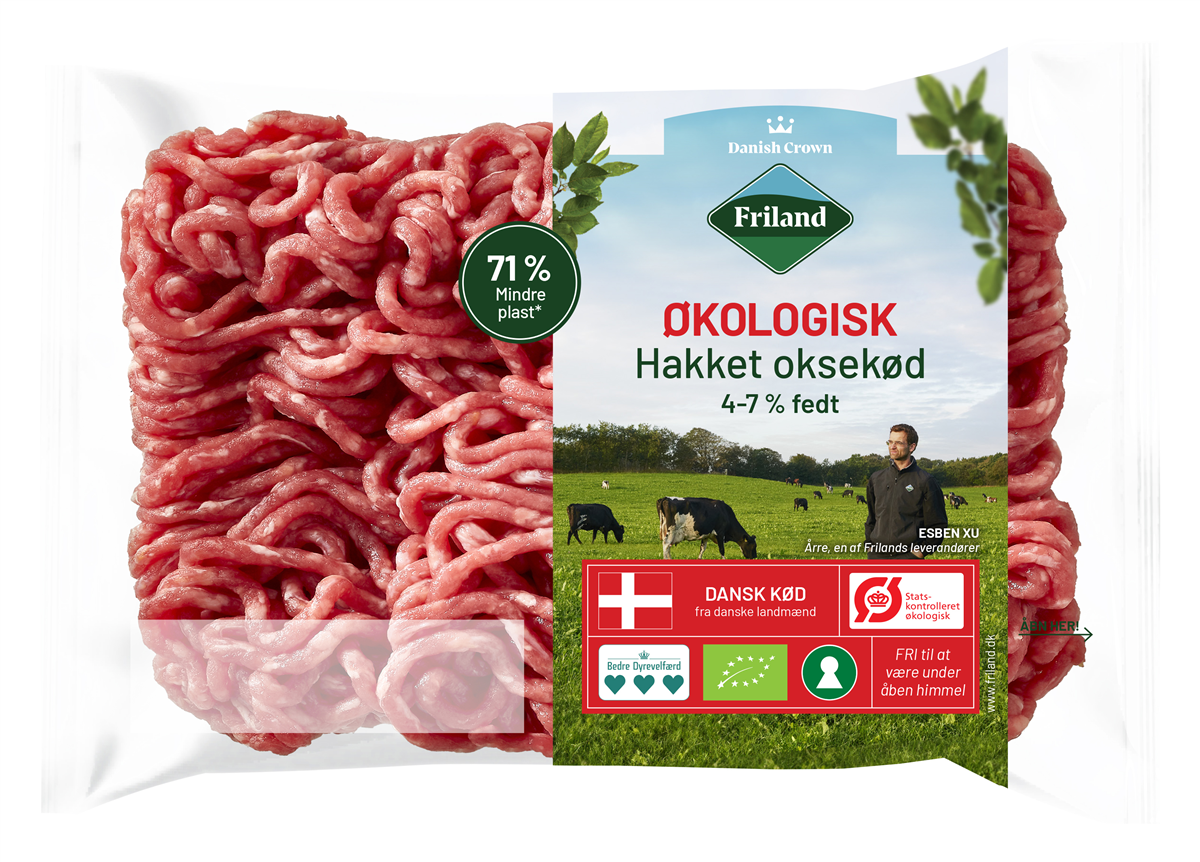 Hakket oksekød 4-7% øko 400 g