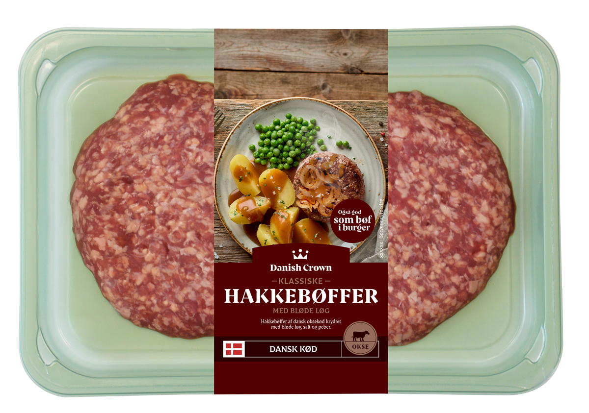 Hakkebøf bløde løg 250 g