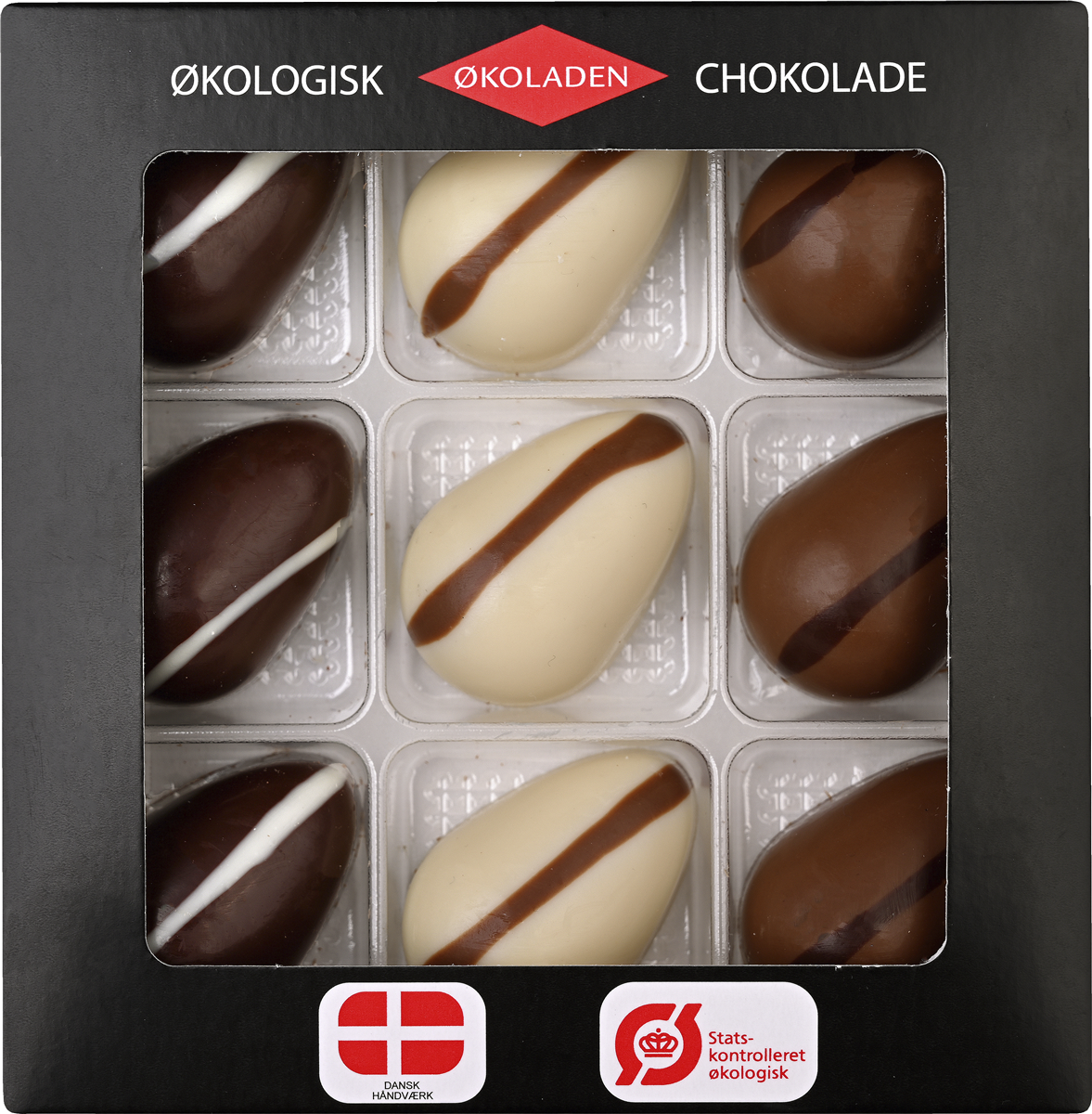 Fyldte påskeæg 9 stk øko 9 stk.