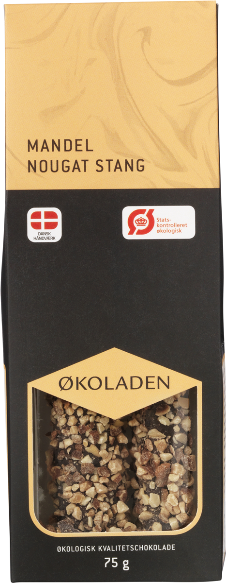 Mandelnougat stang 2 st øko 2 stk.