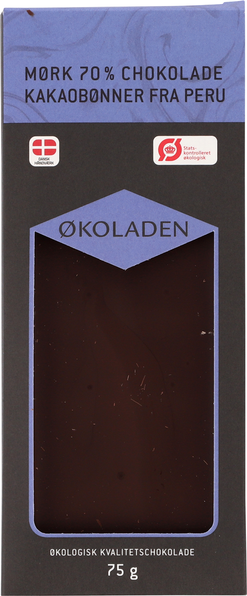 Mørk choko m perukakao øko 100 g