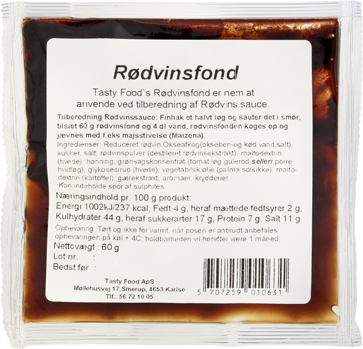 Rødvins glace