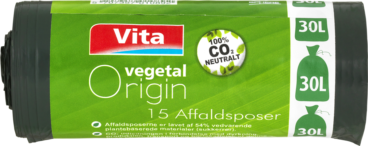 Vita V.O. Affaldsposer 30 L 15 stk