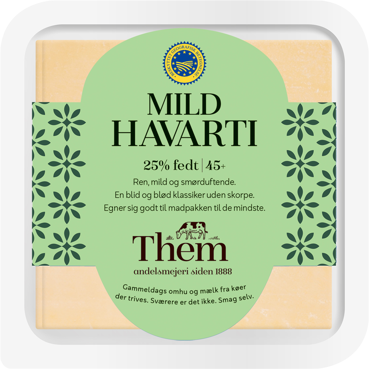 Them Mild Havarti 45+ Skiver
