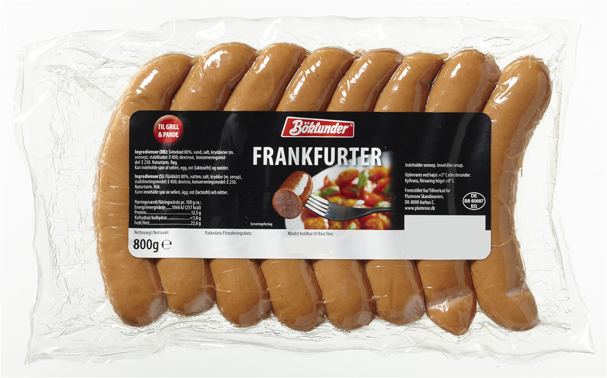Boklunder frankfurter 400 g