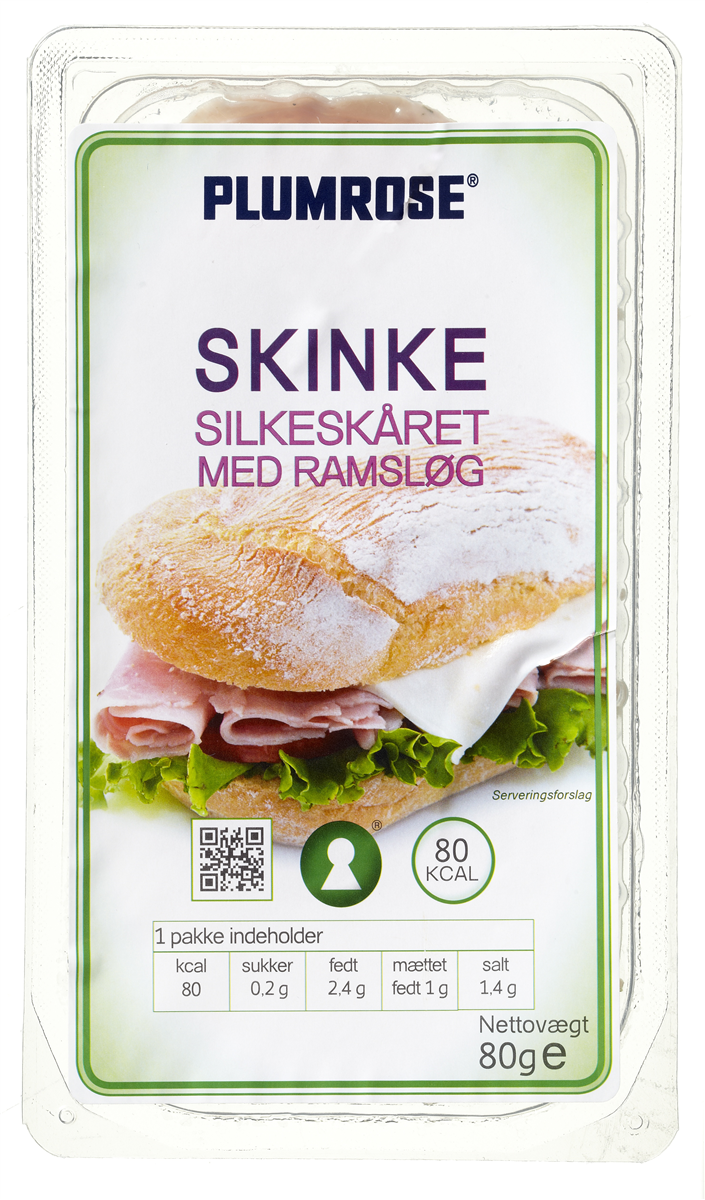Silkesk. skinke m. ramsløg 100 g