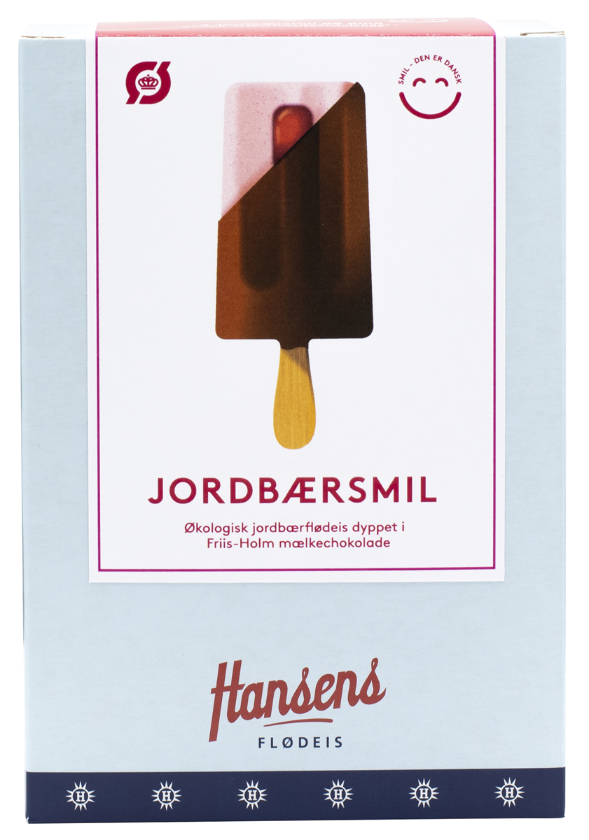 Hansens jordbær smil øko 300 ml