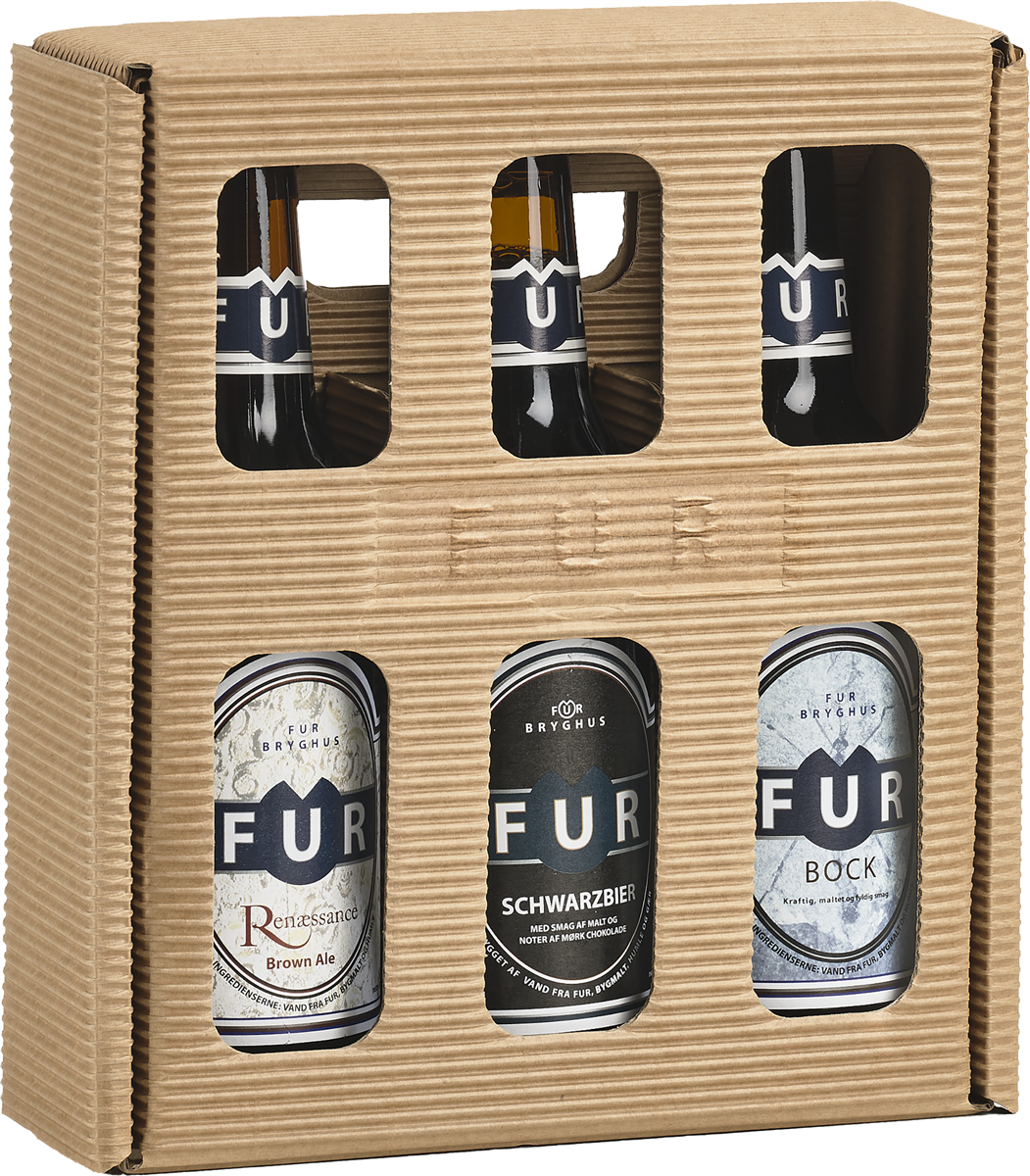 Fur Bryghus gaveæske 3 fl 990 ml