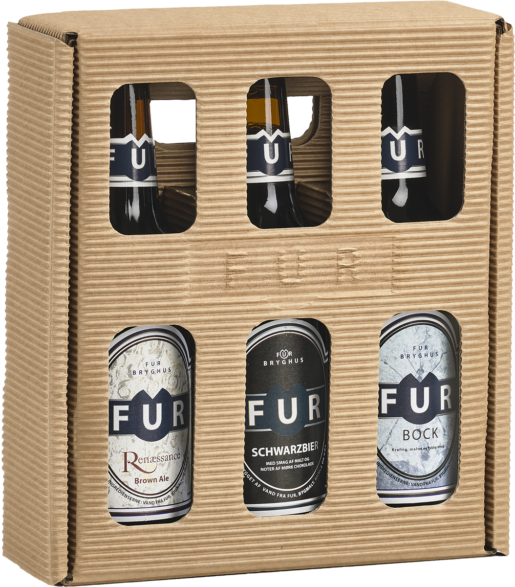 Fur Bryghus gaveæske 3 fl 990 ml