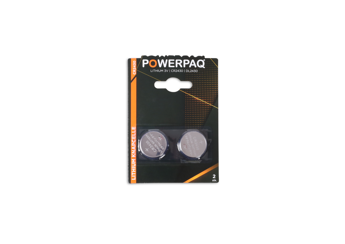 Powerpaq Batteri CR2430, 2 stk