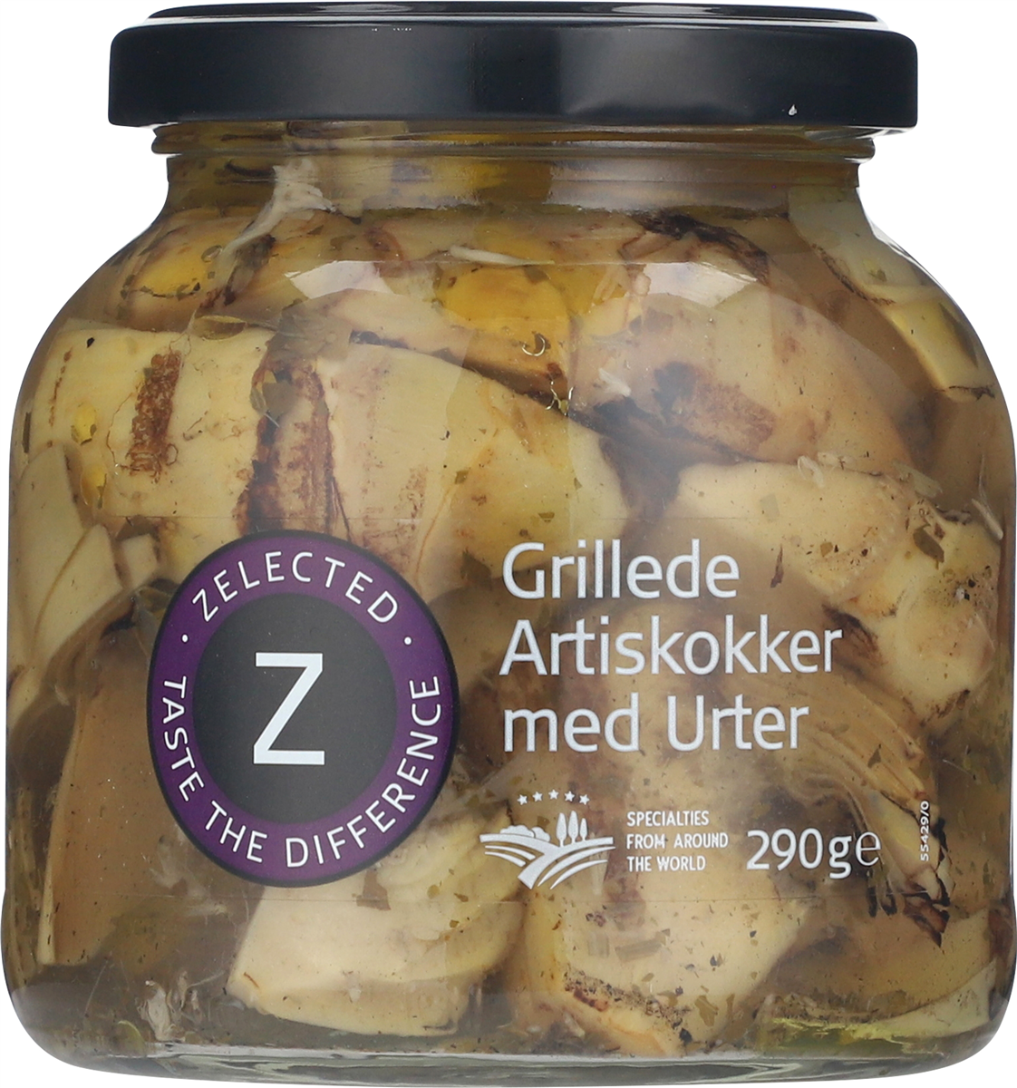 Grillede artiskokker m. urter, Zelected