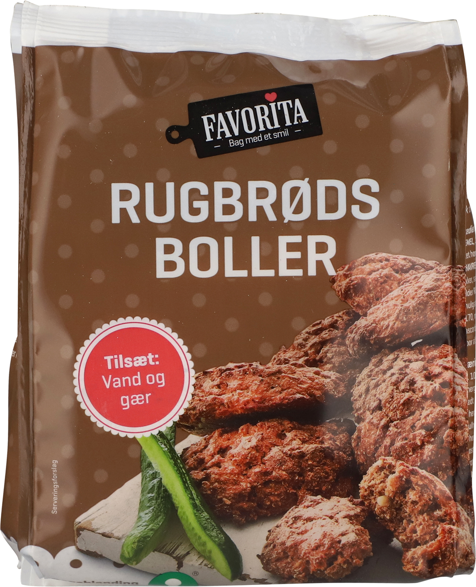 Bageblanding rugbrødsboller, Favorita 400 g