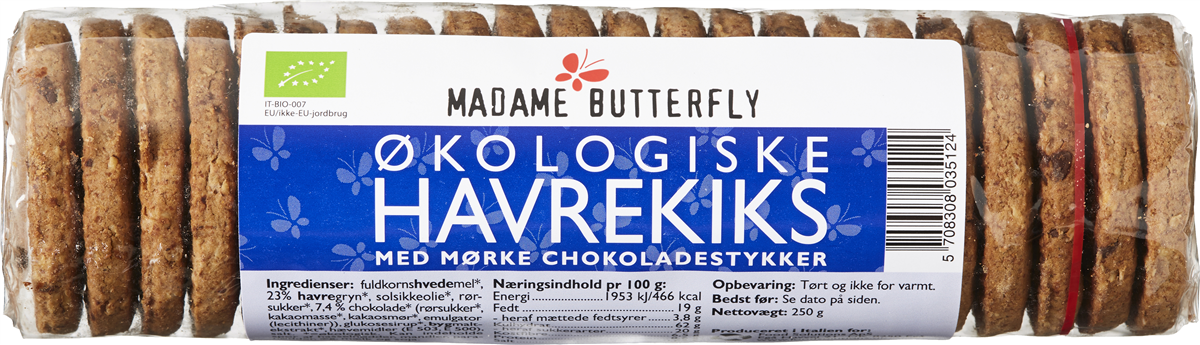 M.B. Havrekiks Med Chokolade