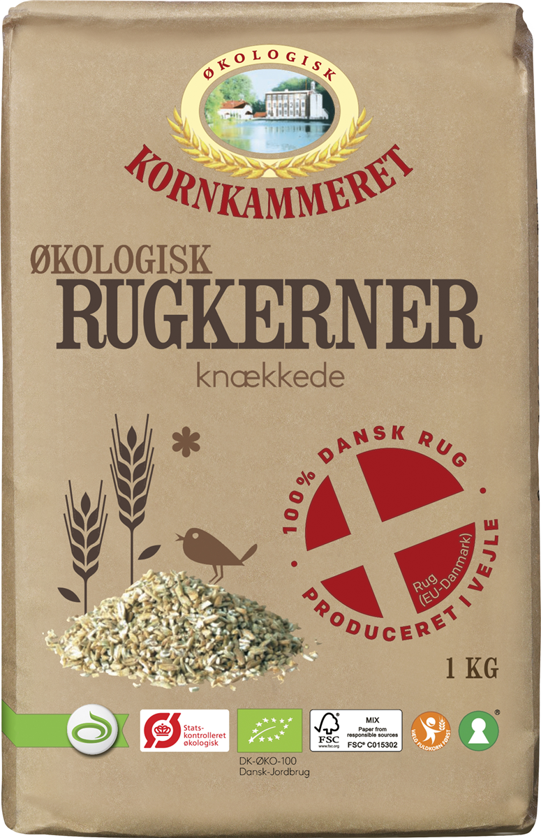 Kornkam Knækkede Rugkerner Øko