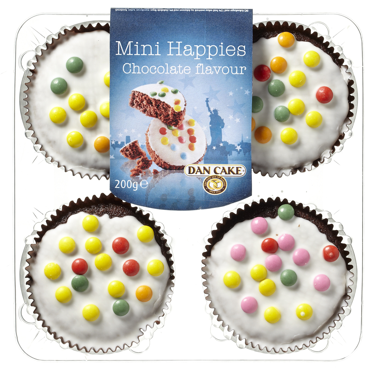 Dan Cake DC Smiley choko m/pynt 200 g