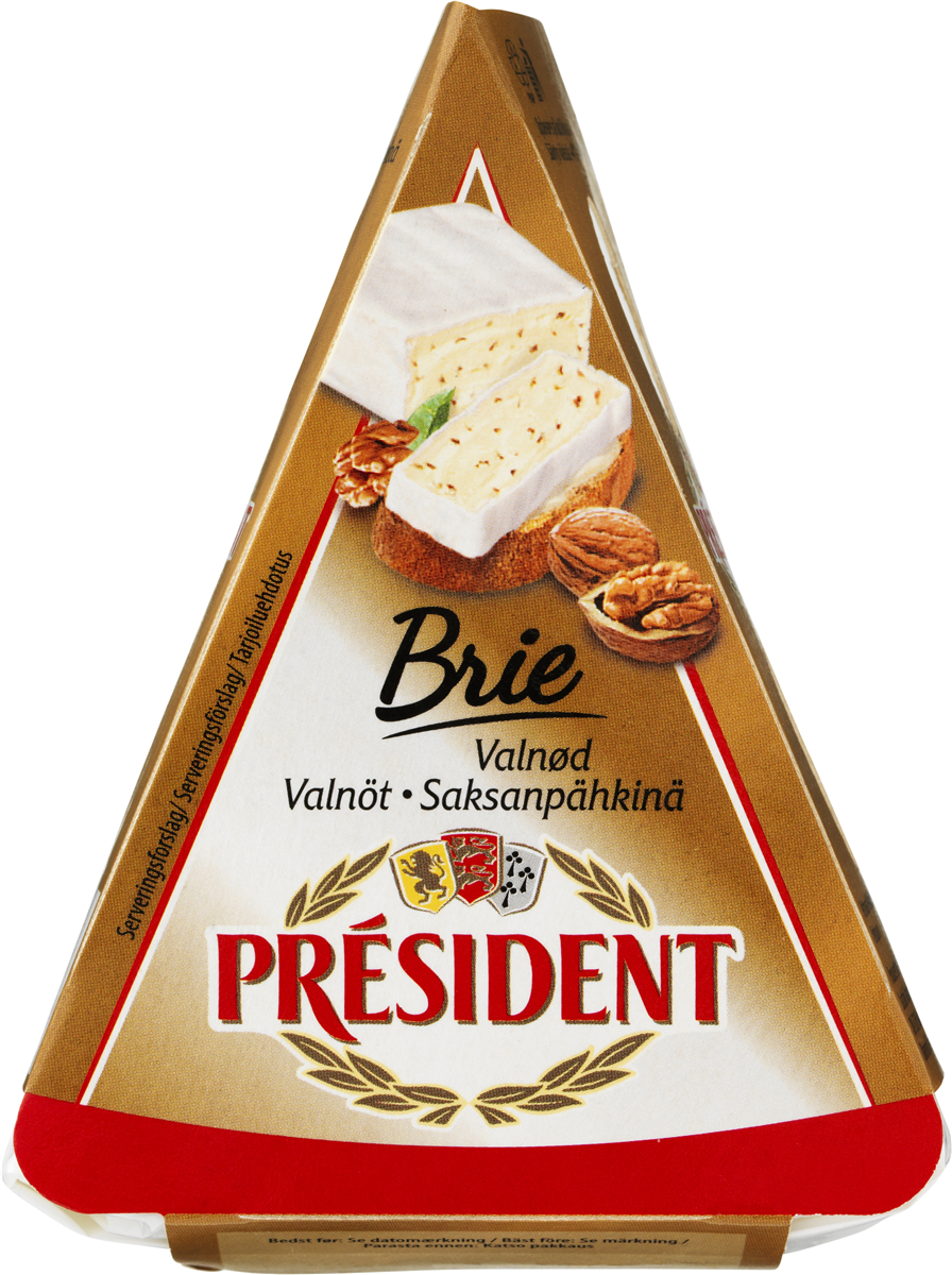 President brie valnød 125 g