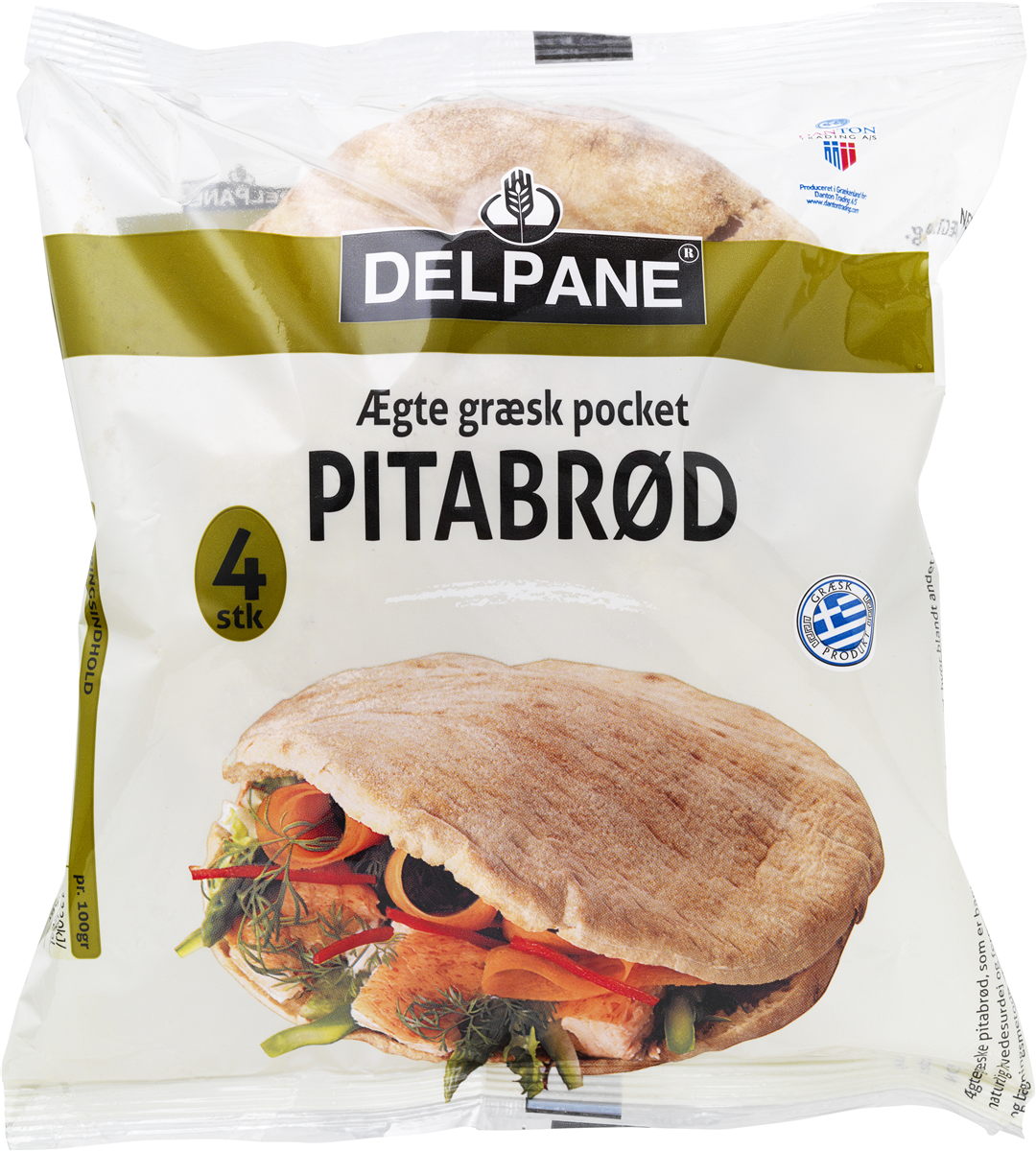 Græsk Pitabrød Ægte