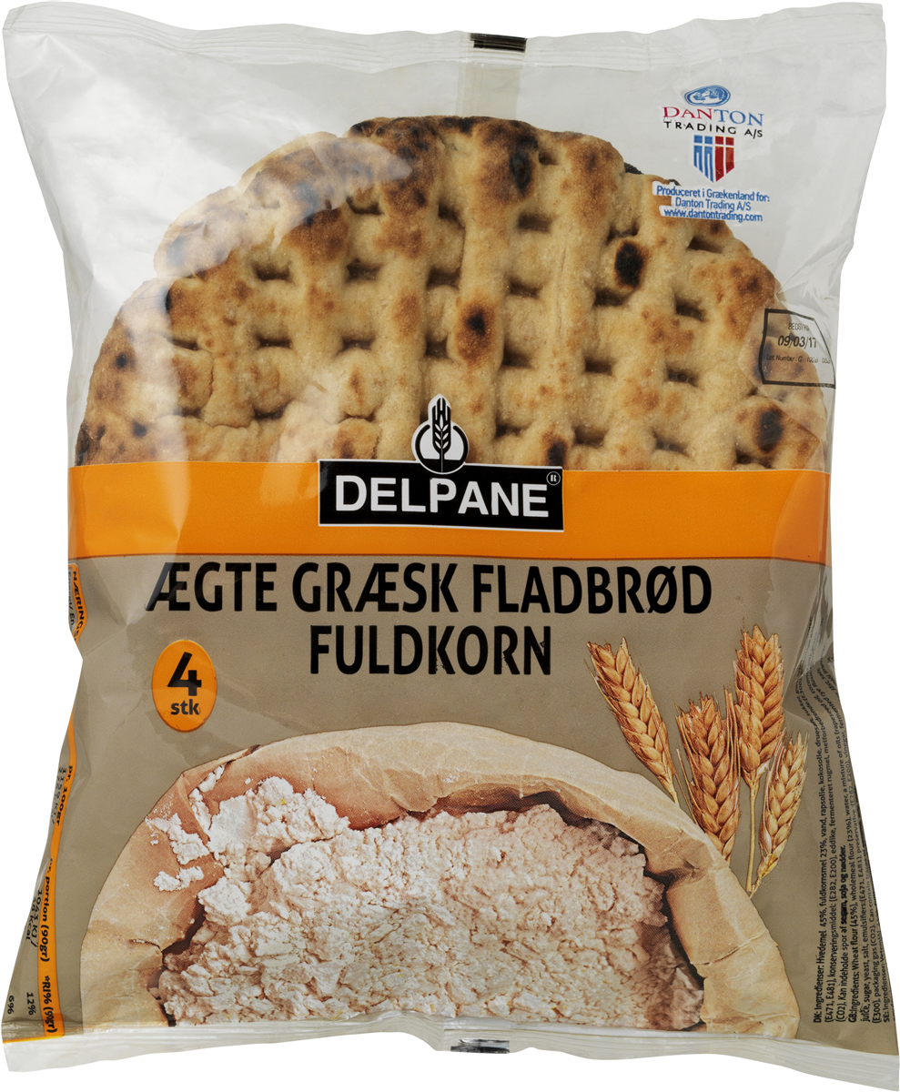 Græske fladbrød fuldk. 360 g