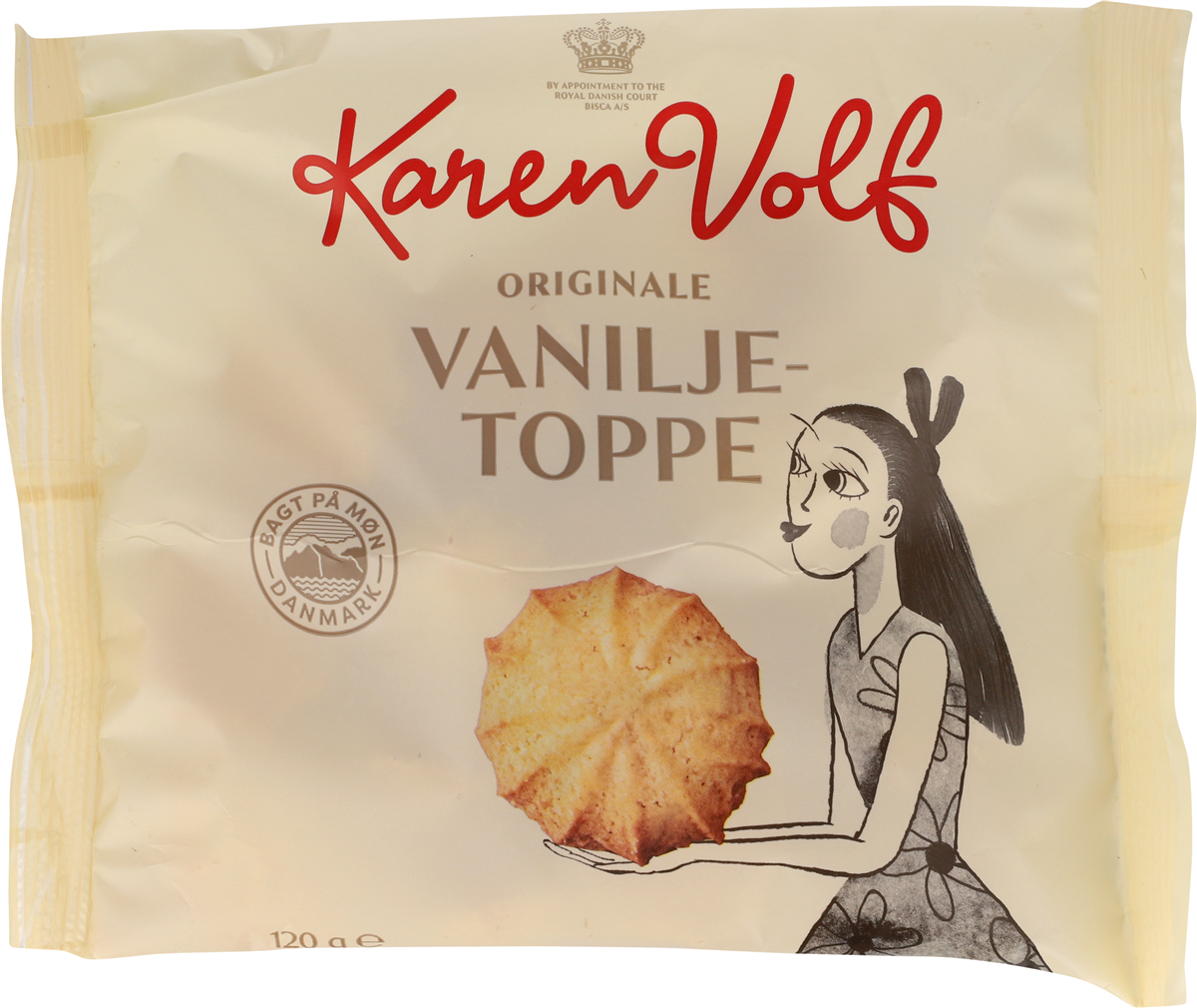 K.V Vaniljetoppe 120 g
